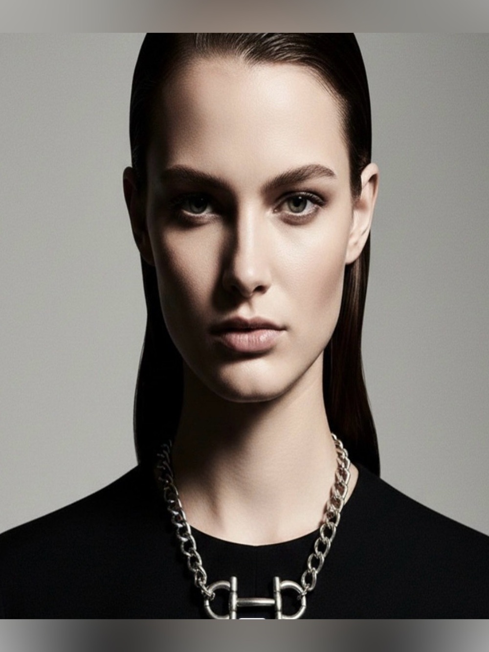 Hand Crafted Upcycled Ferragamo Necklace - Picture 2 of 8